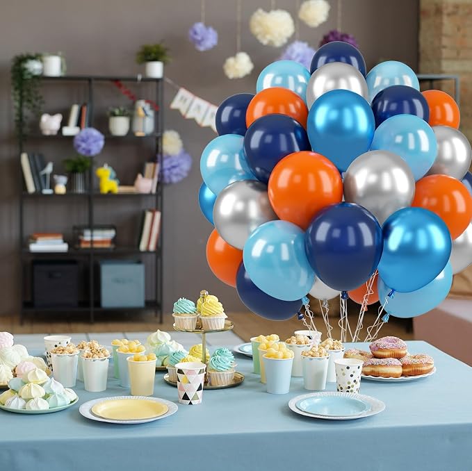 Paready Blue and Orange Balloons - Image 7