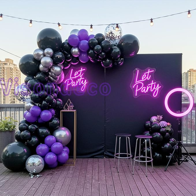 Black and Purple Balloons - Image 9