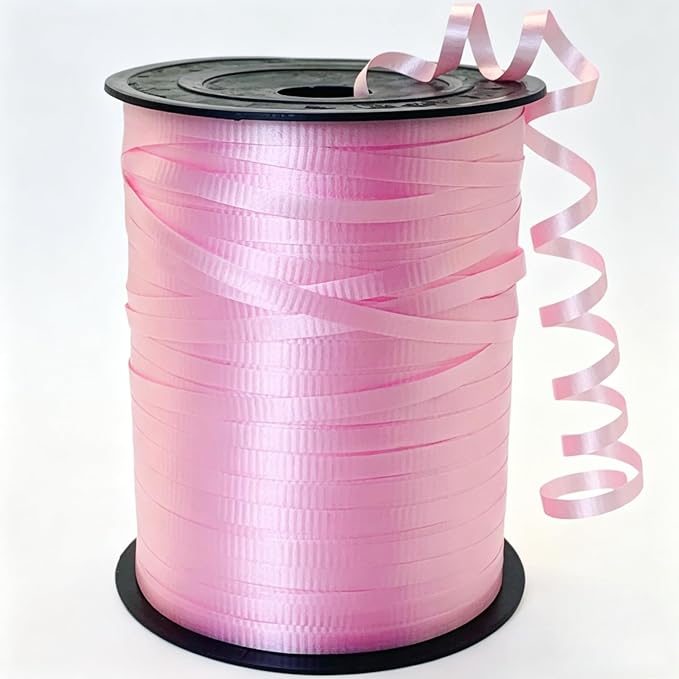 500 Yard Pink Curling Ribbon, String by Winjeto