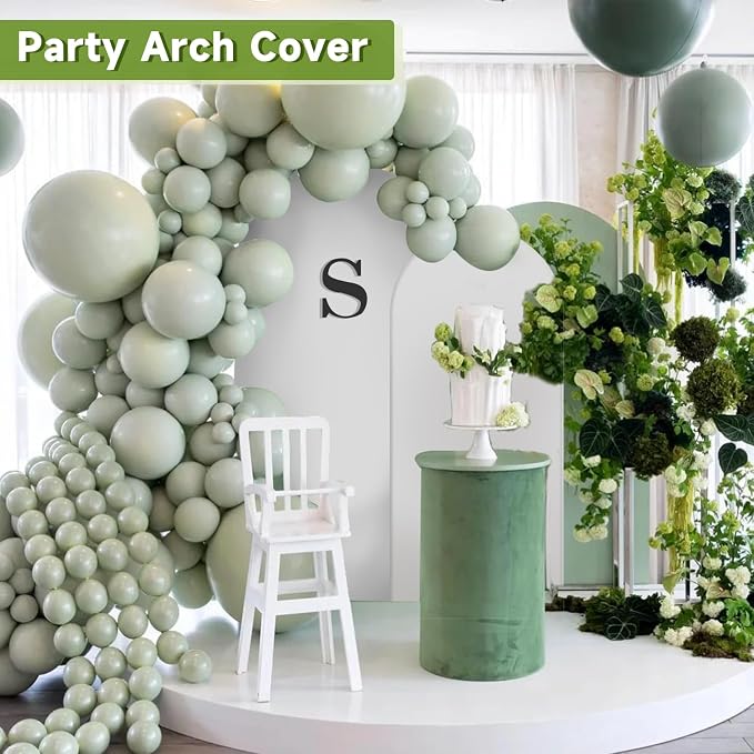 Hemmotop Stretchy Arch Backdrop Cover Set, 7.2 ft and 6 ft | Spandex, 2 Sided - Image 9