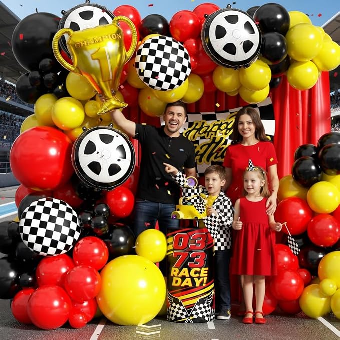 Race Car Balloon Arch Garland Kit - Image 7