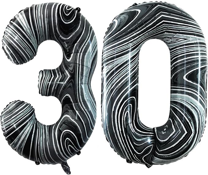 Number 30 Balloons for 30th Birthday Party Decorations, 42 Inch Jumbo Foil by GOER
