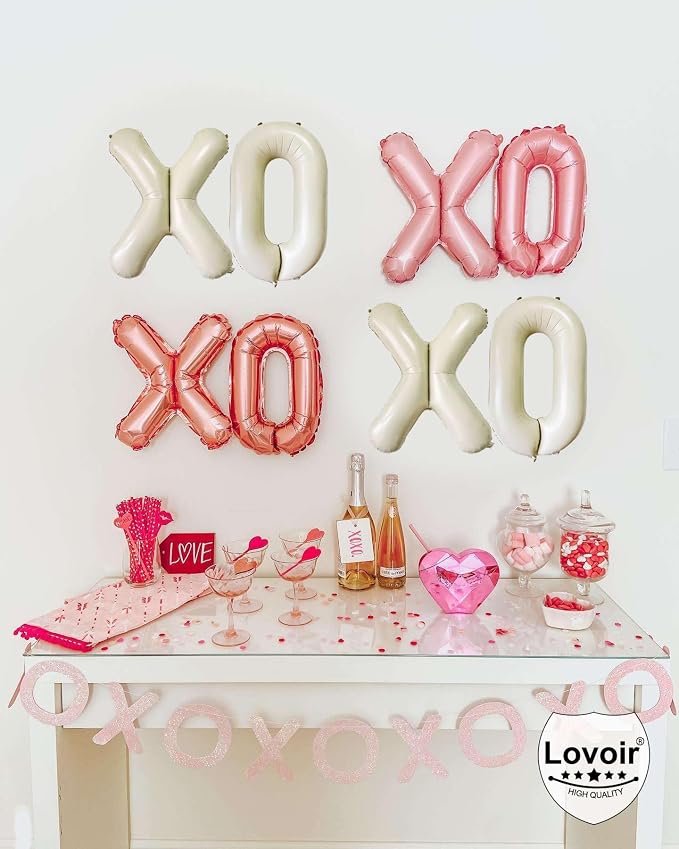 Cream White Letter S Balloons, 40 Inch Giant Letter Balloons S Foil Mylar - Image 7