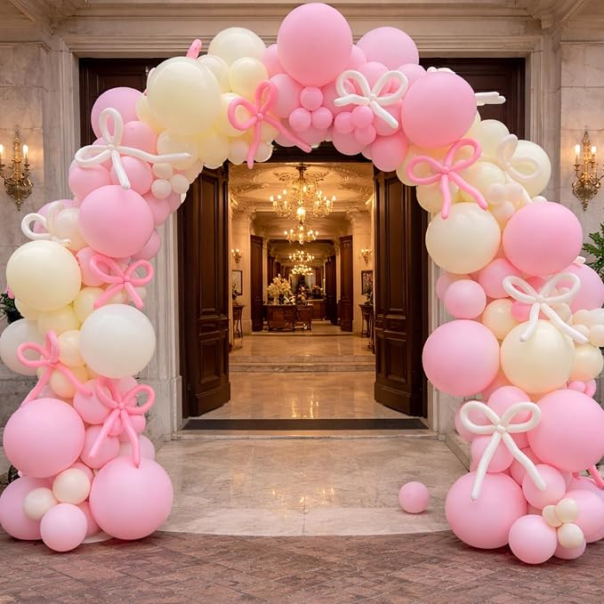 Voircoloria 130pcs Light Pink Balloons Garland Arch Kit, 18 12 10 5 Inch | - Image 6