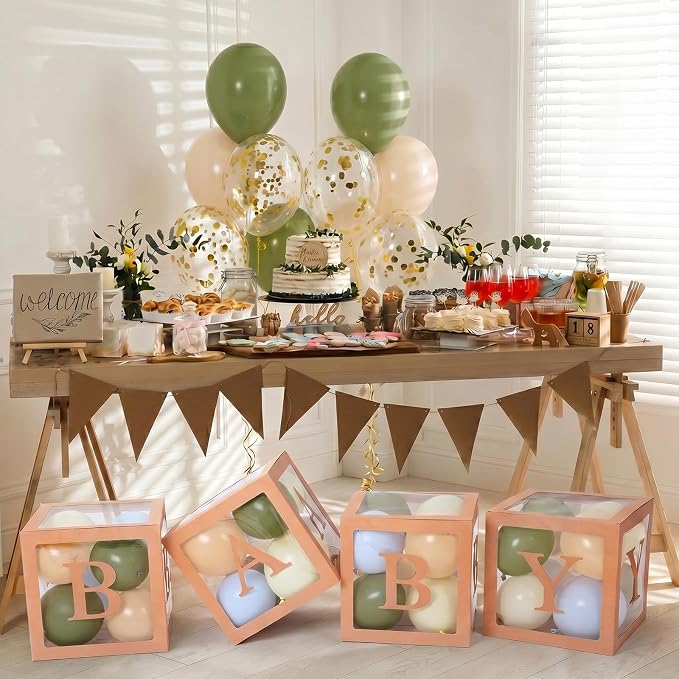 Gejoy 92 Pcs Bear Theme Baby Balloon Boxes - Image 6