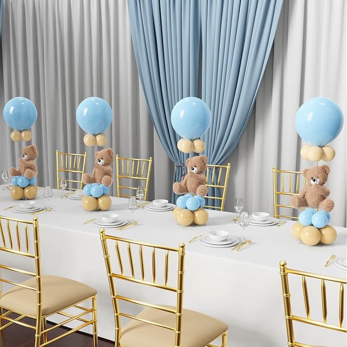 YALLOVE 10-Pack 23.6-Inch Clear Acrylic Balloon Centerpiece Stands | Tabletop - Image 8