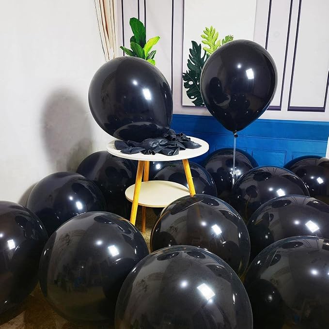 90 Pack Black Balloons 18 inch Black Latex Party big Balloon Bulk - Image 6
