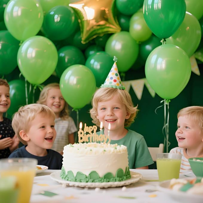 Green Balloon 110pcs, 12 Inch Thickened Latex Party Balloons Helium Bright Color - Image 8