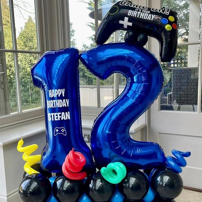 Navy Blue 25 Balloon Numbers, 40 Inch Dark Blue 25 or 52 Birthday Balloons - Image 7