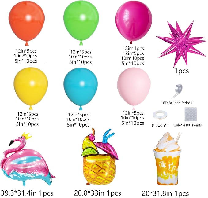 Hawaiian Balloon Arch Kit - Image 4