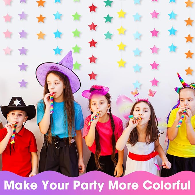 Patelai Glitter Star Garland Banner 2026 Party Decor 130 Feet Star Hanging - Image 6