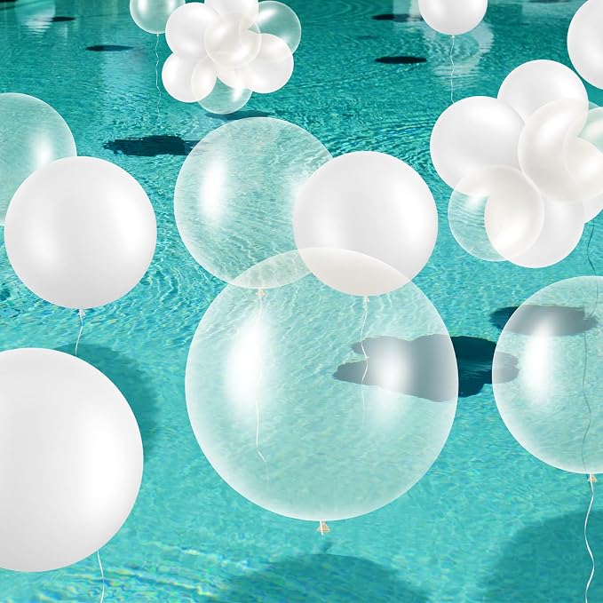 Gejoy 24 Pcs Pool Giant Balloons 36/24/18 Inch Jumbo Large Big Latex Balloons - Image 8