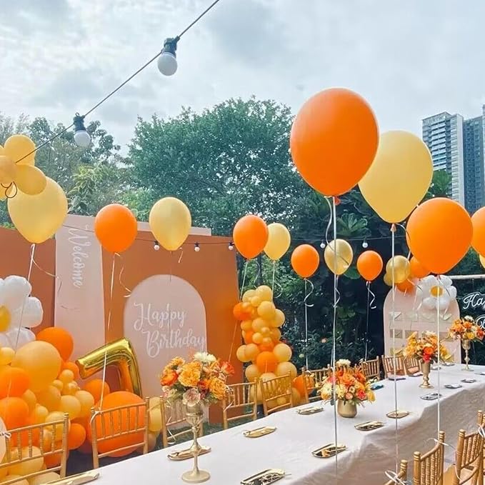 412pcs Orange Balloons 18 12 10 5 Inch Orange Balloon Garland Arch Kit - Image 7