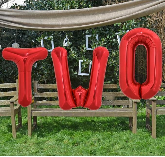 TONIFUL 40 Inch Large Bright Red Letter Balloons A-Z, Giant Jumbo Helium Foil - Image 6