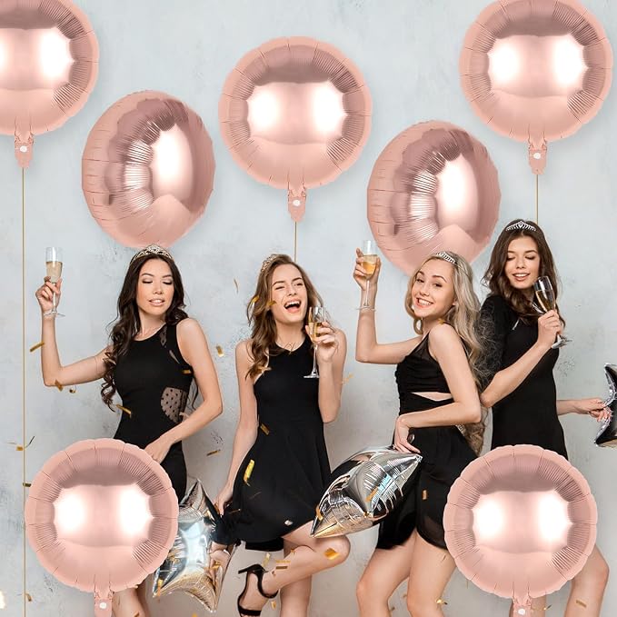 20 Pcs Round Shaped Balloons, 18 Inch Round Foil Balloon, Giant Round Mylar - Image 7