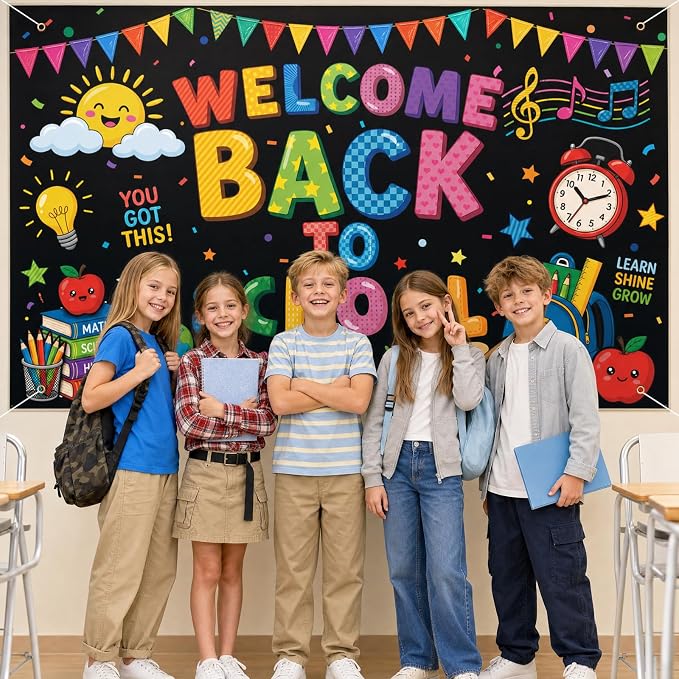 Welcome Back to School Backdrop - Image 6