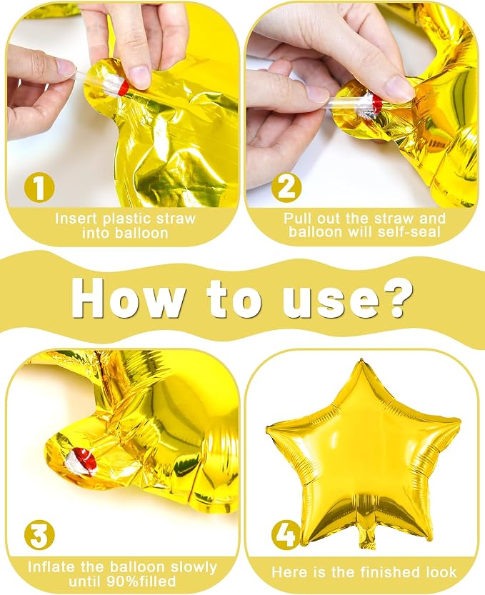Golden Happy Birthday Party Decorations - Image 6