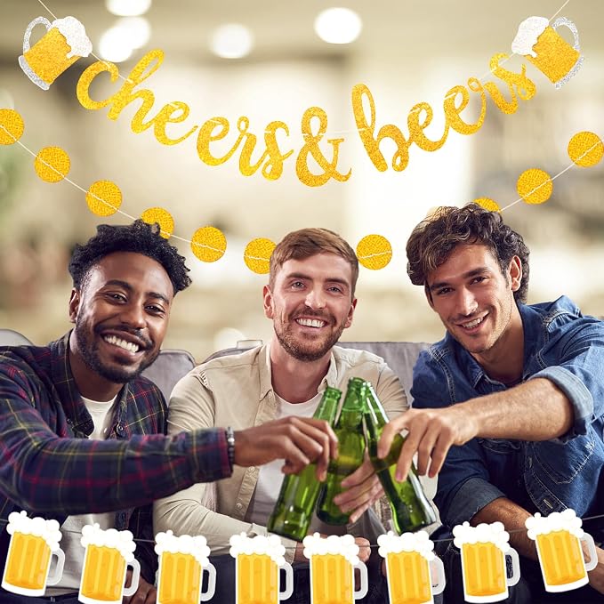 Beer Birthday Banner for Beer Party and Birthday Wedding Party Supplies - Image 4
