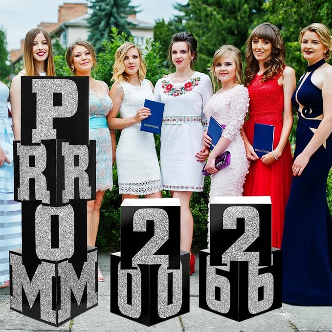 Queekay 8 Pcs Prom Column Standup Photo Booth Decorations 2026 Prom Backdrop - Image 7