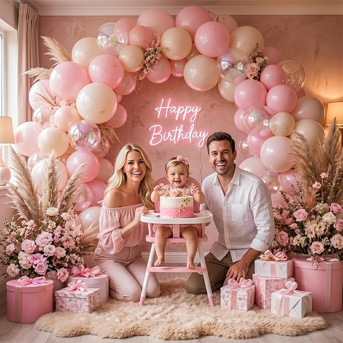 Pink Beige Balloons, 12 inch Light Pink Apricot Balloon - Image 7
