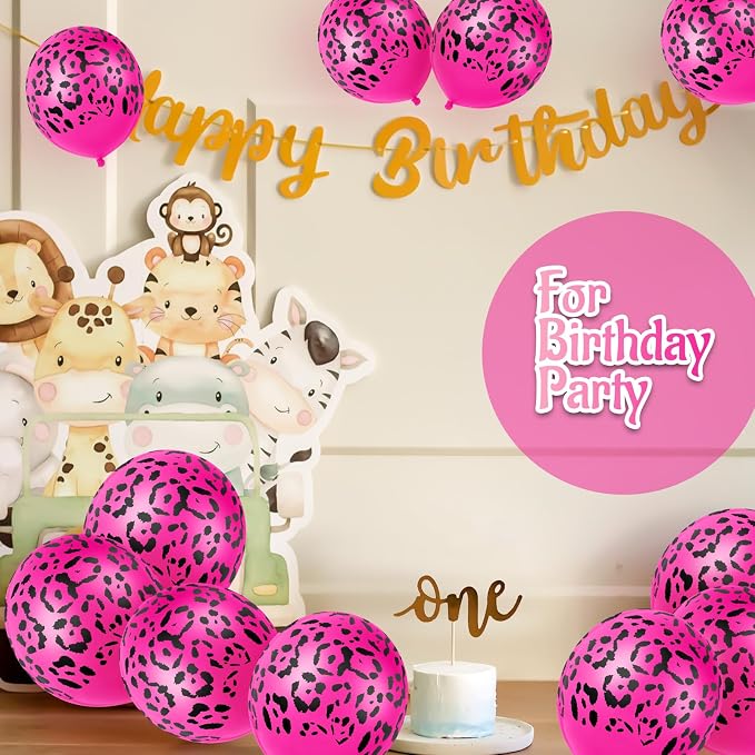 Gejoy 36 Pcs Cheetah Balloons Leopard Print Balloons 12 Inch Spots Latex - Image 6