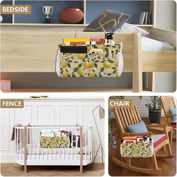 Bedside Caddy Hanging Bunk Bed Caddy Bed Organizer Hanging Pocket - Image 8