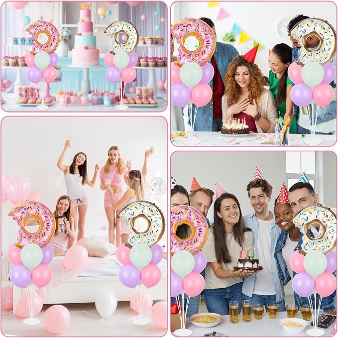 Donut Party Balloons Stand Kit 2 Sets - Image 7