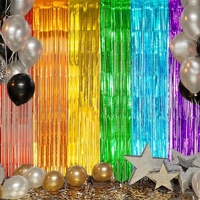 DECOCKRAT 2 Pack Foil Fringe Backdrop - Image 6