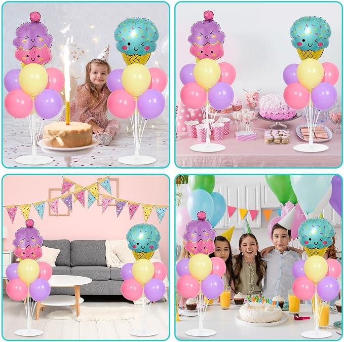 Ice Cream Party Balloons Stand Kit 2 Sets - Image 7