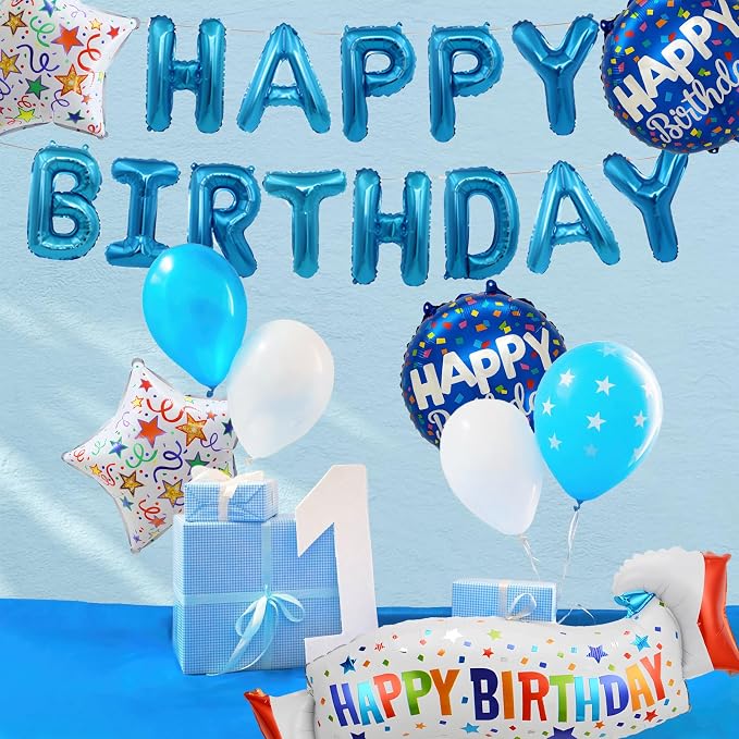 Birthday Decoration Set Colorful Happy Birthday Banner Balloon - Image 3