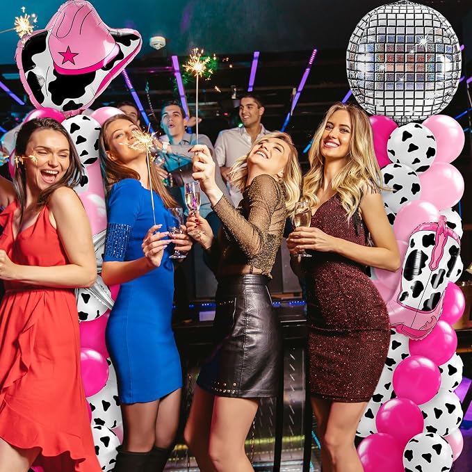 Kasyat 2 Sets Disco Cowgirl Balloon Column Stand Kit - Image 7