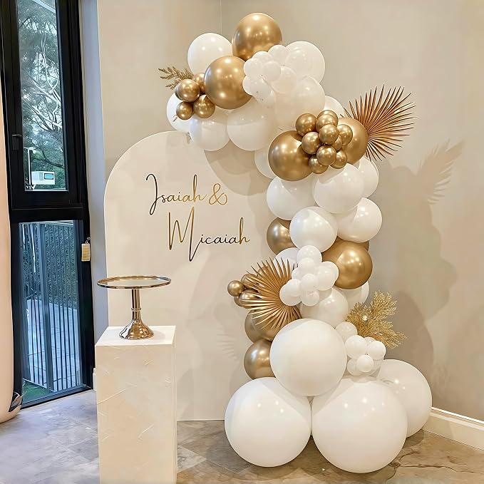 Metallic Gold Balloons Set - Image 9