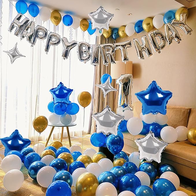 CANREVEL Happy Birthday Banner Decoration + 12Pcs Star Balloon, - Image 7