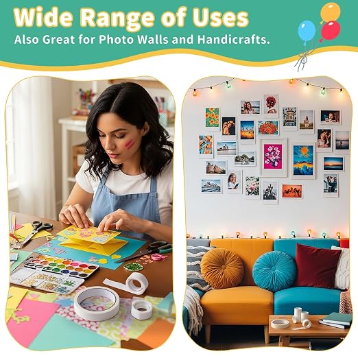 Wall-Safe Balloon Glue Dots Set, No Residue Decoration Kit - Image 7