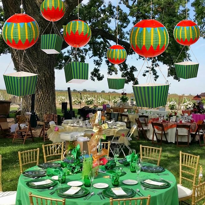 Leinuosen 6 Set Wizard Party Hot Air Balloon Centerpieces, Tape and String - Image 6