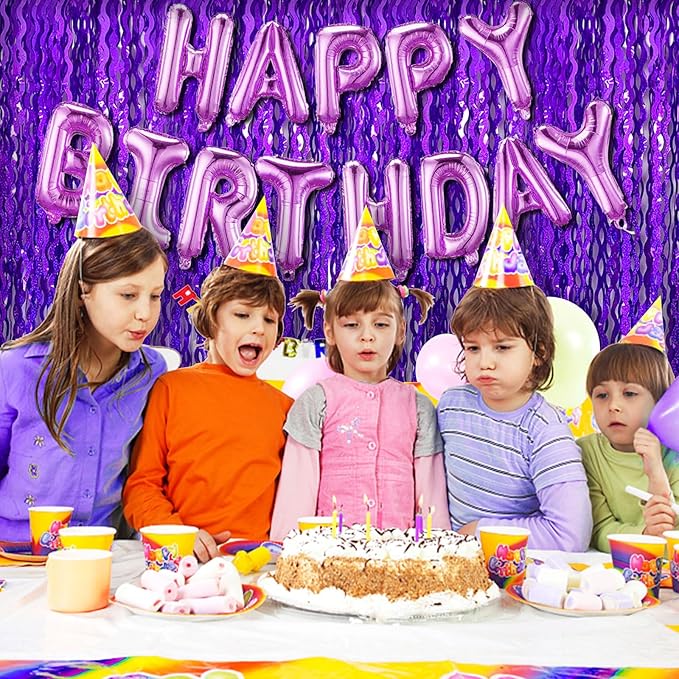 Tinsel Foil Fringe Curtains Wavy Backdrop - Image 7