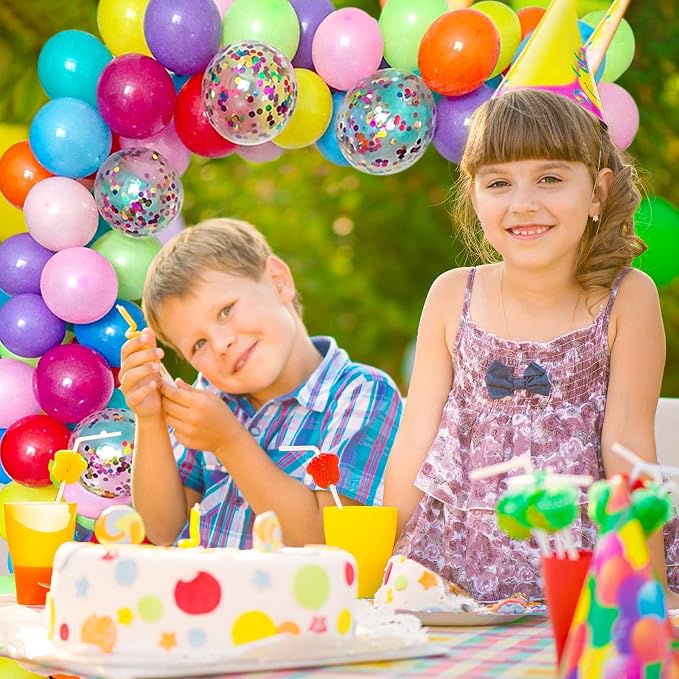 DIY Balloon Arch & Garland Kit, Colorful Confetti Balloons & Colorful Latex - Image 7