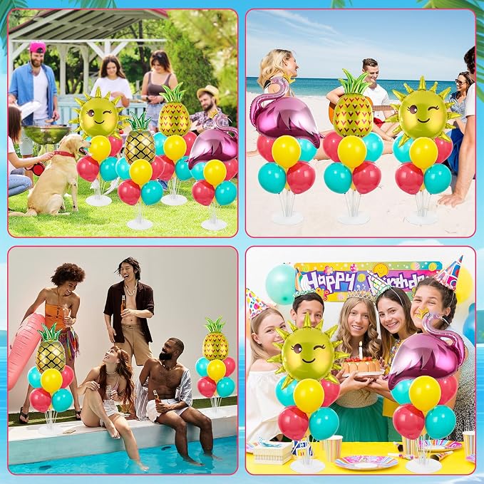 4 Sets Summer Tropical Party Balloons Stand Kit - Image 7