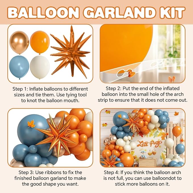 Fall Thanksgiving Balloons Garland Arch Kit - Image 7