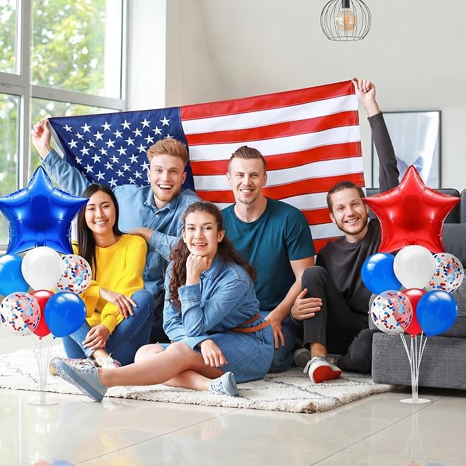 Lunmon 4 Set 4th of July Balloon Stand Kit - Image 6