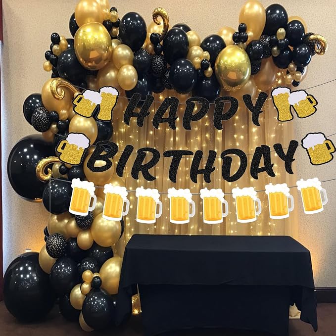 Beer Birthday Banner for Beer Party and Birthday Wedding Party Supplies - Image 4