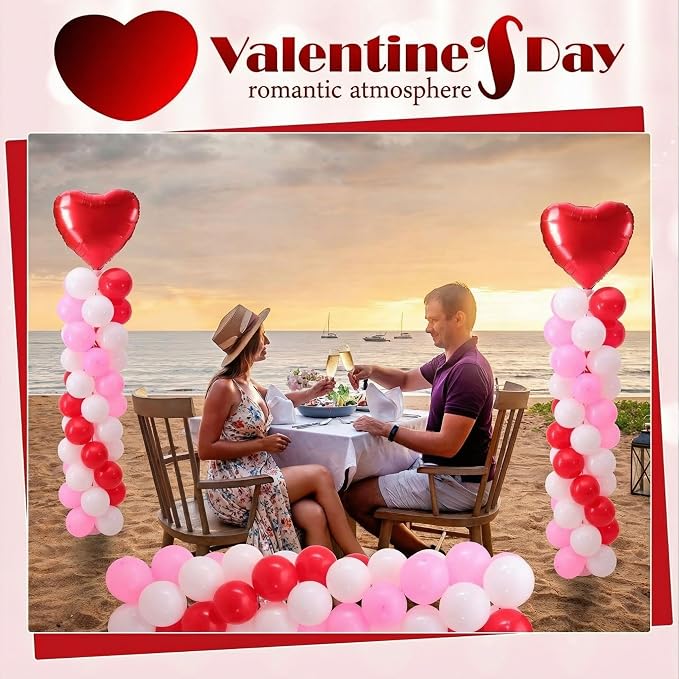 Hungdao 2 Sets Wedding Day Balloon Column Stand Kit - Image 6