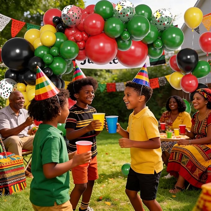 Amandir 153 Pcs Black History Month Decorations Balloon Arch Garland Kit - Image 7