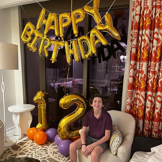 Gold Number 13 Balloon 40 Inch - Image 7