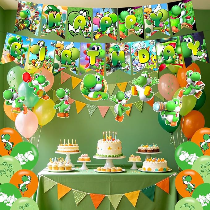 Yoshii Party Decorations, Cartoon Yoshii Birthday Party Supplies - Image 7