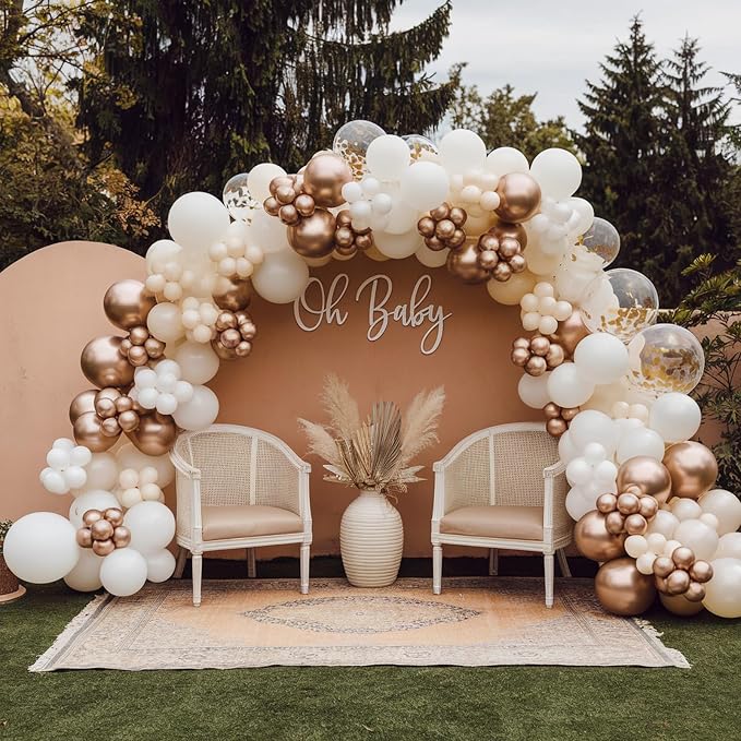 White Sand Balloon Arch Kit, Boho Balloon Garland - Image 6