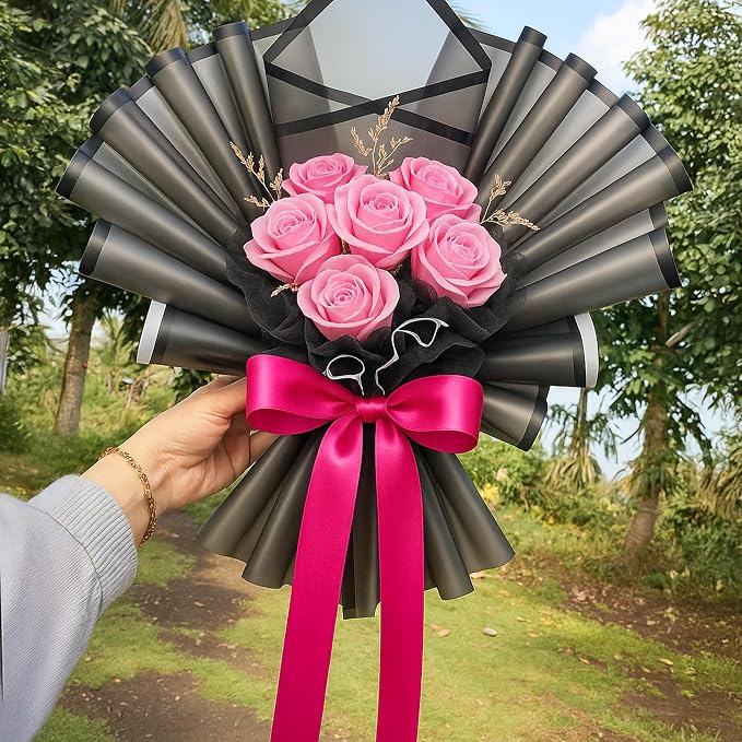 1 1/2In 30Yards Rose Red Ribbon - Image 8