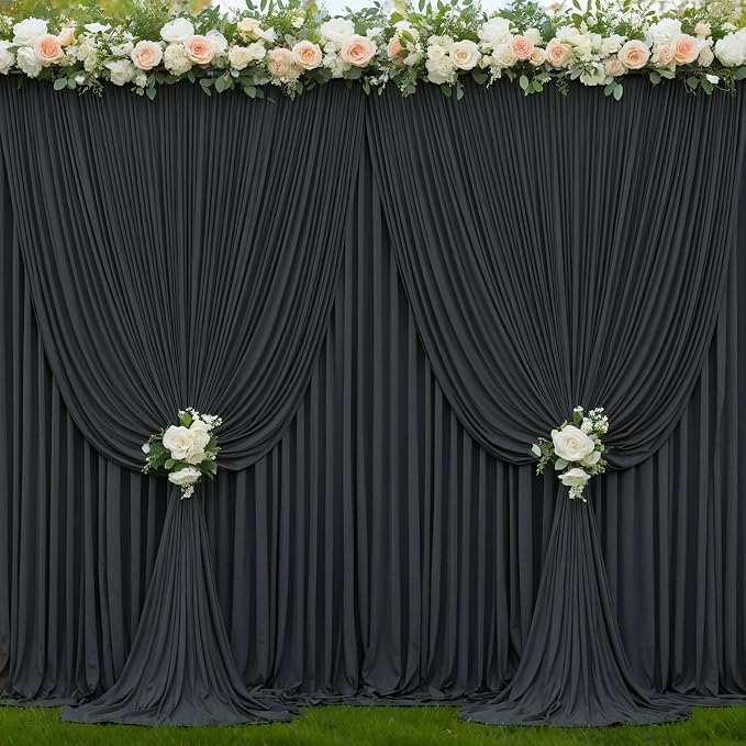 10 Panels Black Backdrop Curtains - Image 9