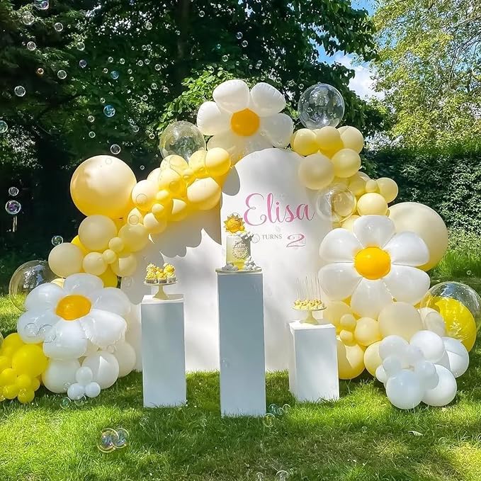 Voircoloria 130pcs Mustard Yellow Balloons Arch Kit, 18 12 10 5 Inch | - Image 6
