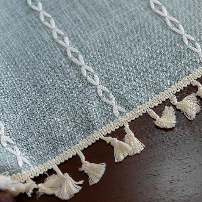 Sutuo Home Boho Linen Curtains Valance - Image 7